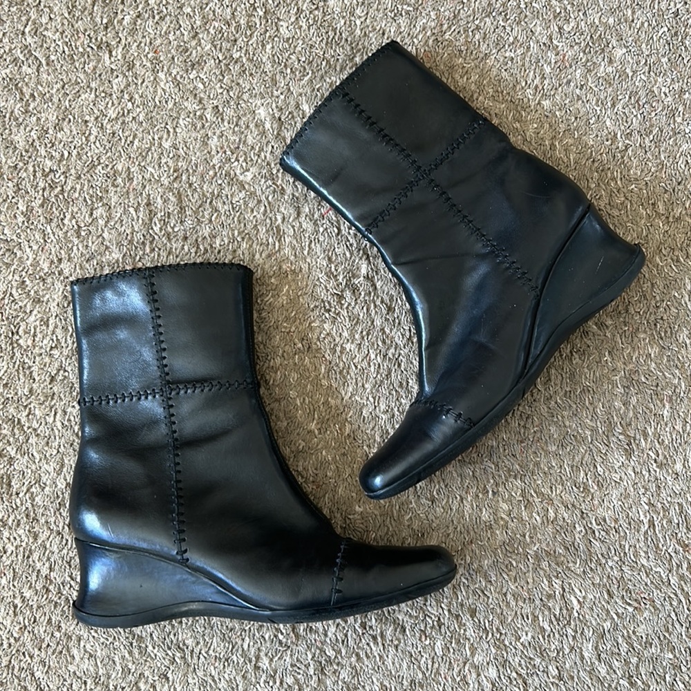 Patchwork Black Boots - image 1